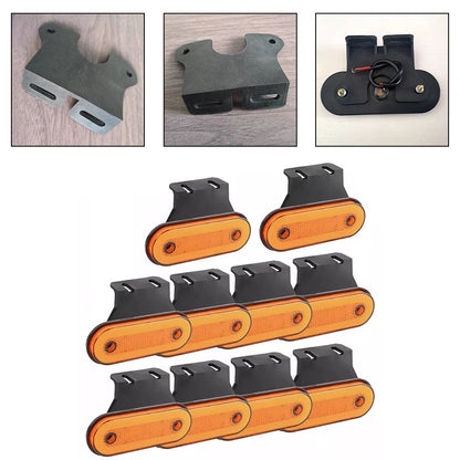 10X Orange Amber LED Marker Lights for Vehicle Safety