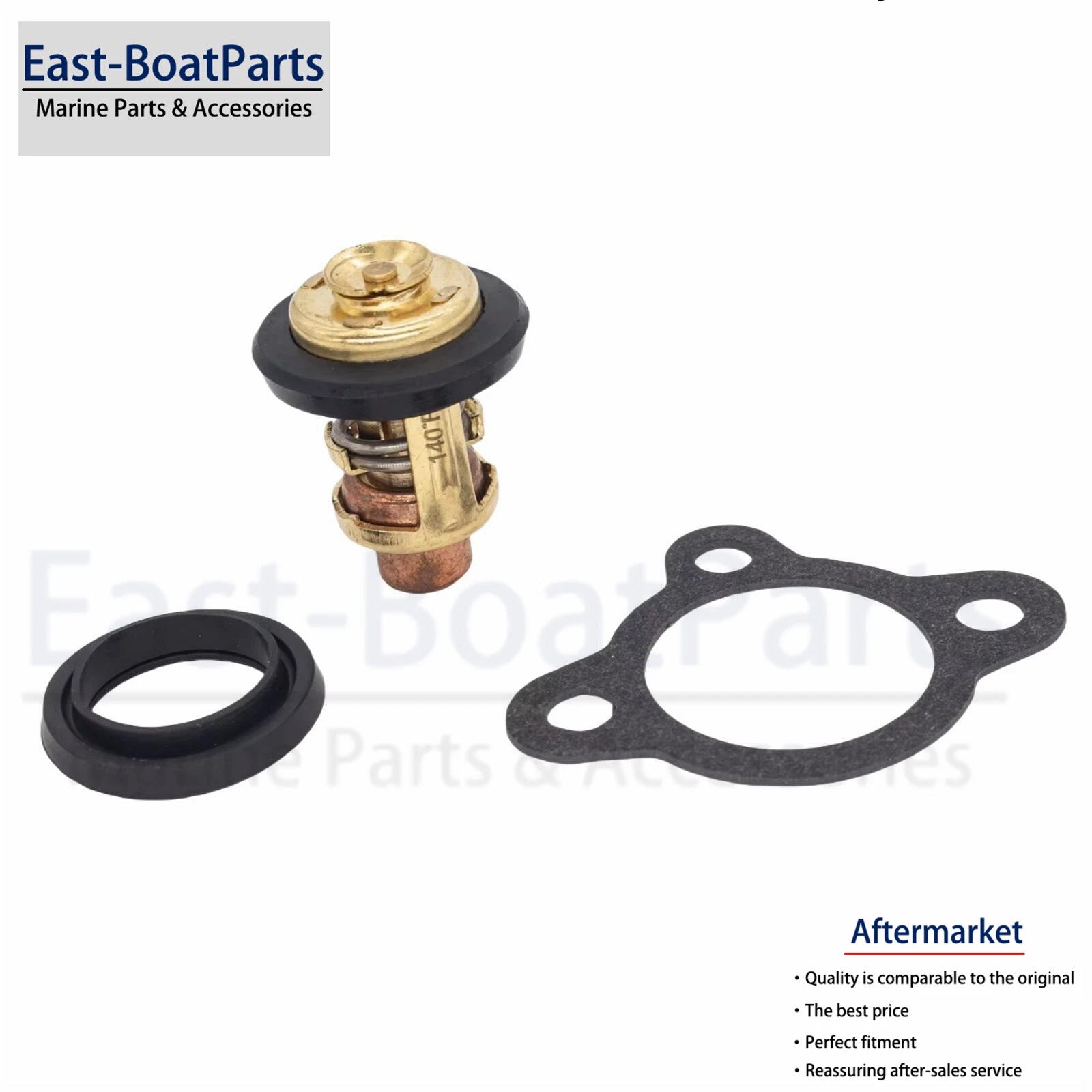Thermostat Kit for Yamaha 4-Str F 9.9-225 HP Outboard (6G8-12411, 6G8-12414-A0)