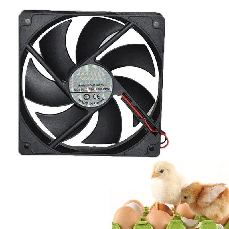 12V Small Exhaust Fan for 48/56 Automatic Egg Incubator