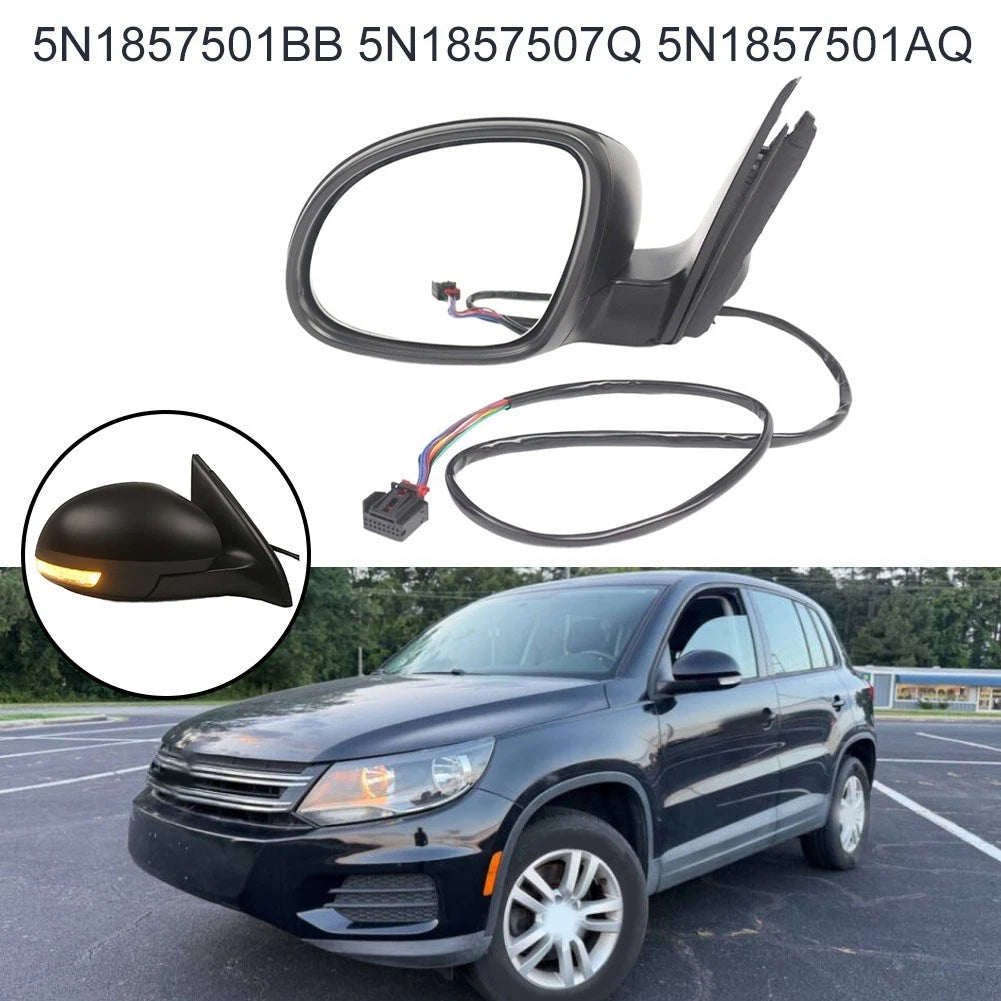 Direct Replacement Part Left Side Mirror 12V Voltage System Yellow Light Output