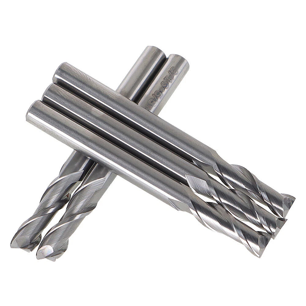5 Pcs 3/16" 2 Flute Carbide End Mill for