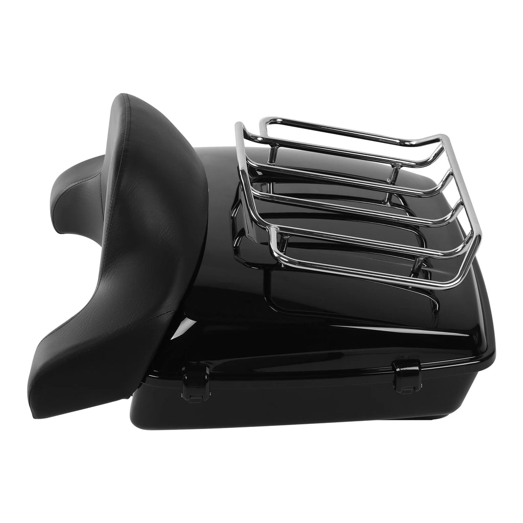 Chopped Trunk Backrest Pad Rack for Harley Fat Boy (2008–2017)
