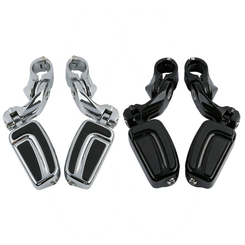 1 1/4" Short Angled Highway Engine Guard Footpeg Mount for Harley