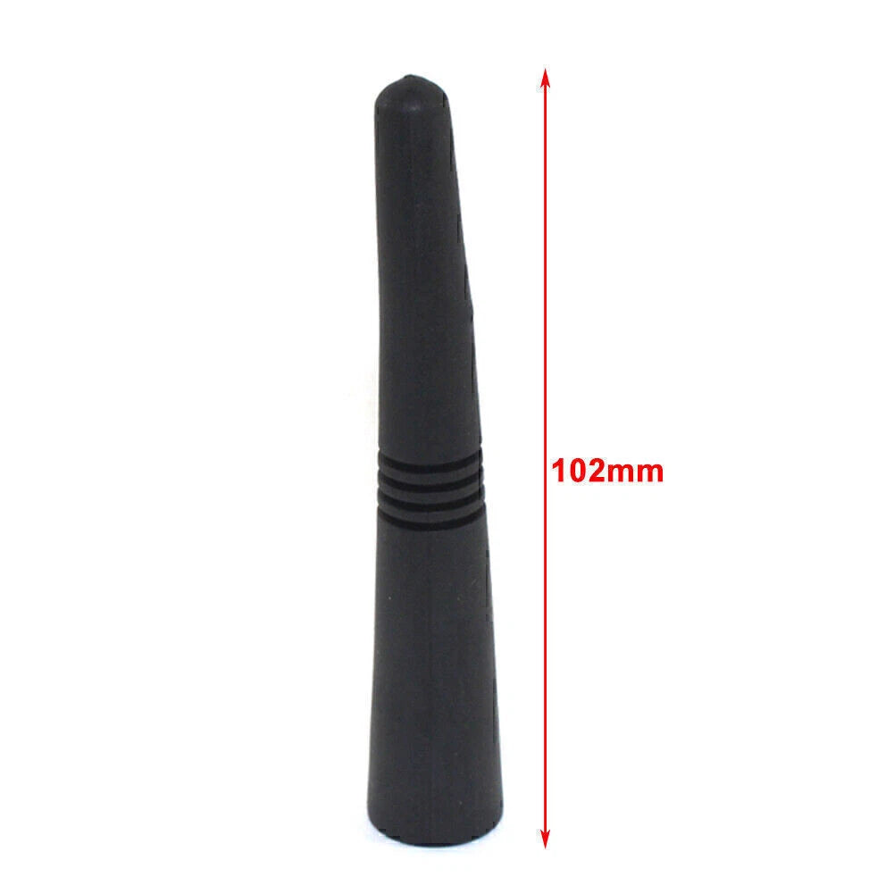 4 Inch Universal Black Car Antenna Kit + Screw Rubber