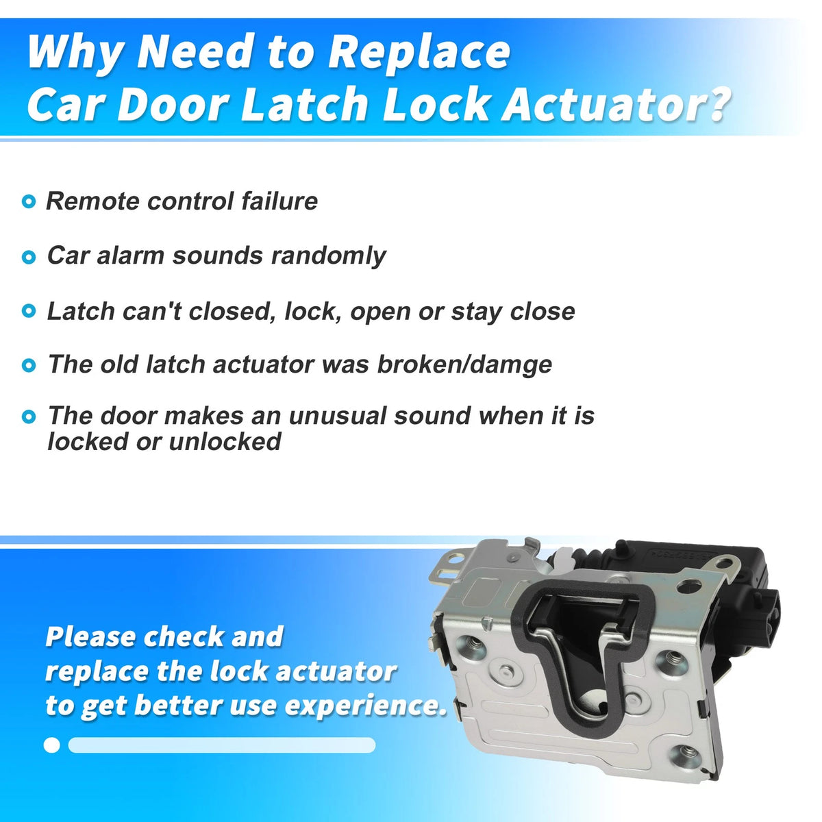 8200735248 Rear Left Power Door Lock Actuator for Renault Stepway (2010–2023)