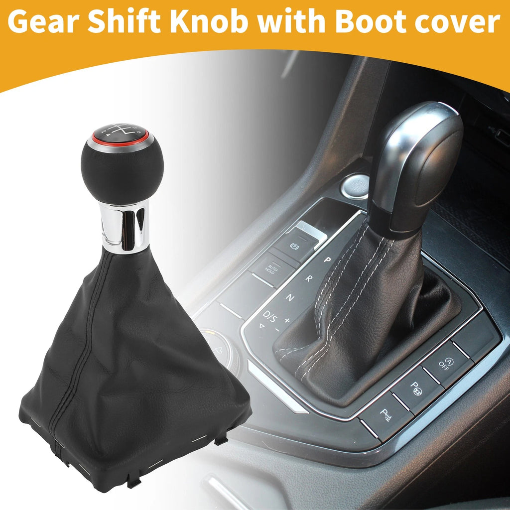5 Speed Manual Shifter Knob with Cover for Audi A3 (2005–2013)