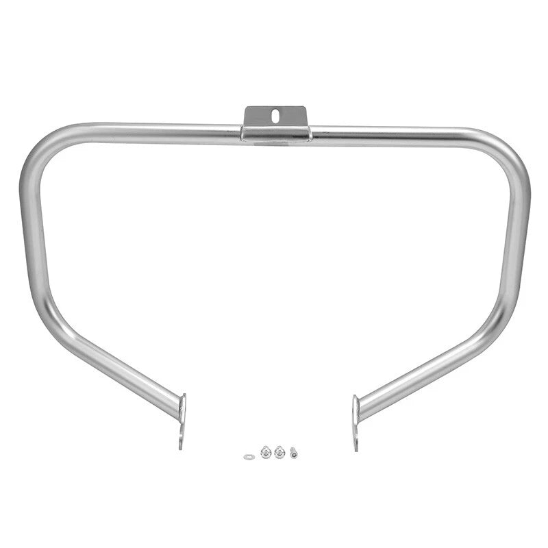 Chrome/Black Engine Guard Crash Bar for Harley Softail Fat Boy (2000–2017)