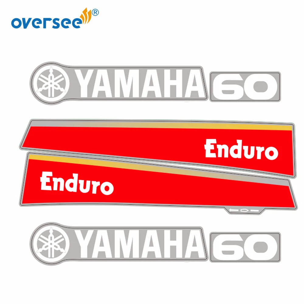 Sticker Kit for Yamaha 60HP 2T Outboard (Anti-UV, Not Fade)