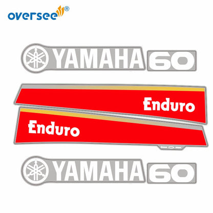 Sticker Kit for Yamaha 60HP 2T Outboard (Anti-UV, Not Fade)