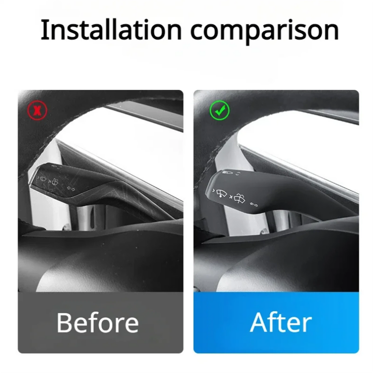Silicone Shift Knob & Paddle Protection Cover for Tesla Model 3/Y (2017–2023)