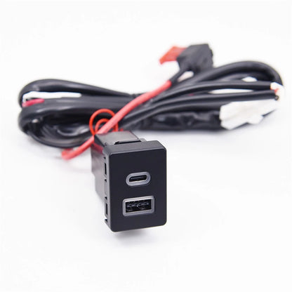 18W Car Charger Type-C + QC3.0 for Ford Transit