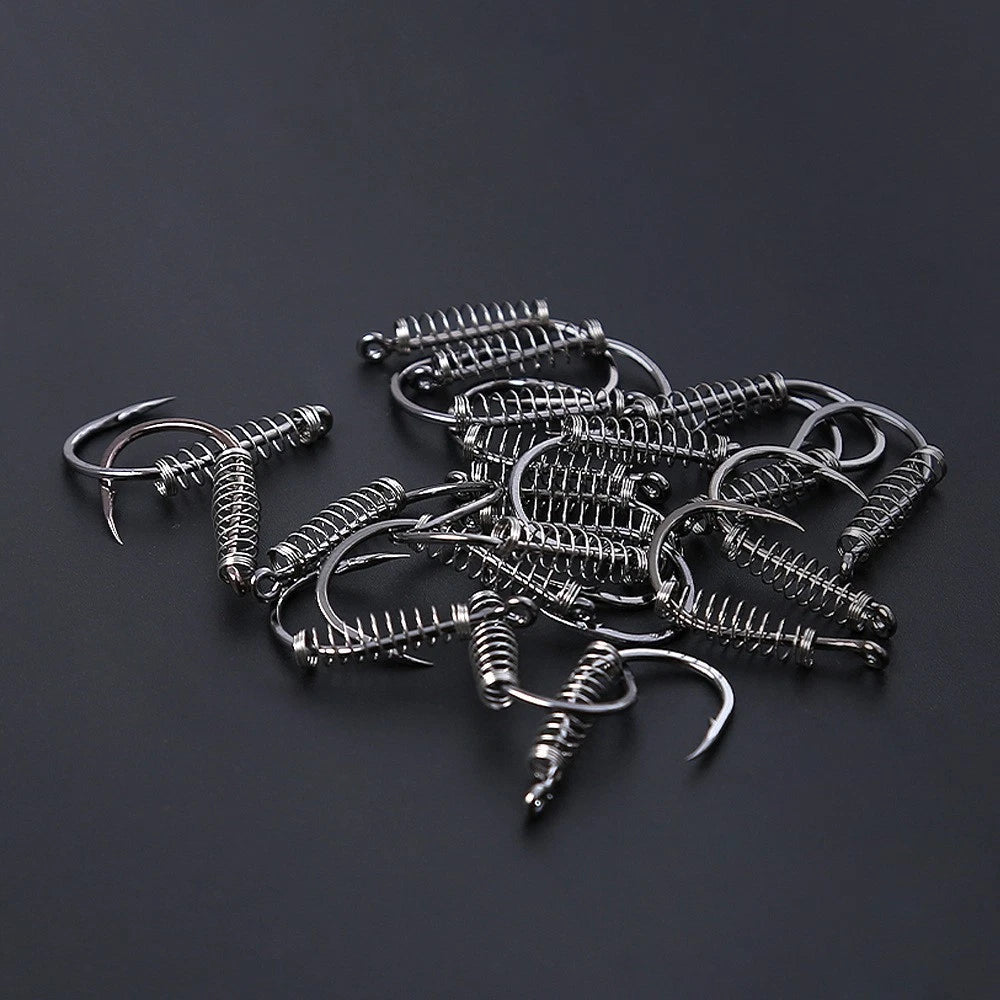 Spring-Action Carp Hook Size 5# to 16# for Secure Bait Retention