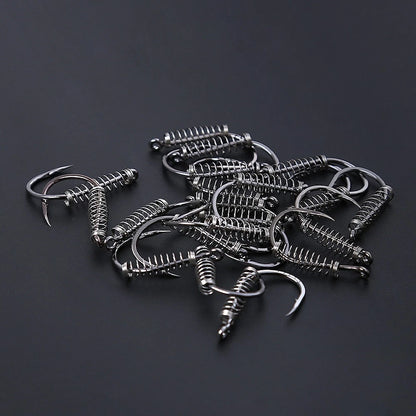 Spring-Action Carp Hook Size 5# to 16# for Secure Bait Retention