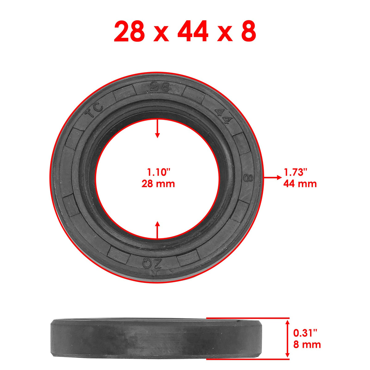 Front Hub Ball Bearing and Seals Kit for Kawasaki Bayou 300 KLF300 (1997–2004)