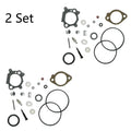 Set of 2 Carburetor Repair Kits for B&S 492495, 493762, 498260 (Replace)