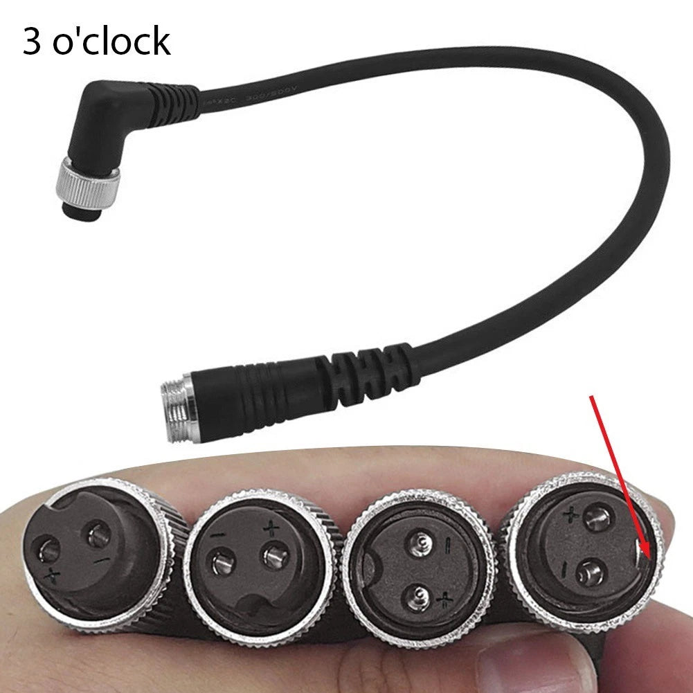 45cm Power Cable for DAIWA Fishing Reels with Elbow Connector