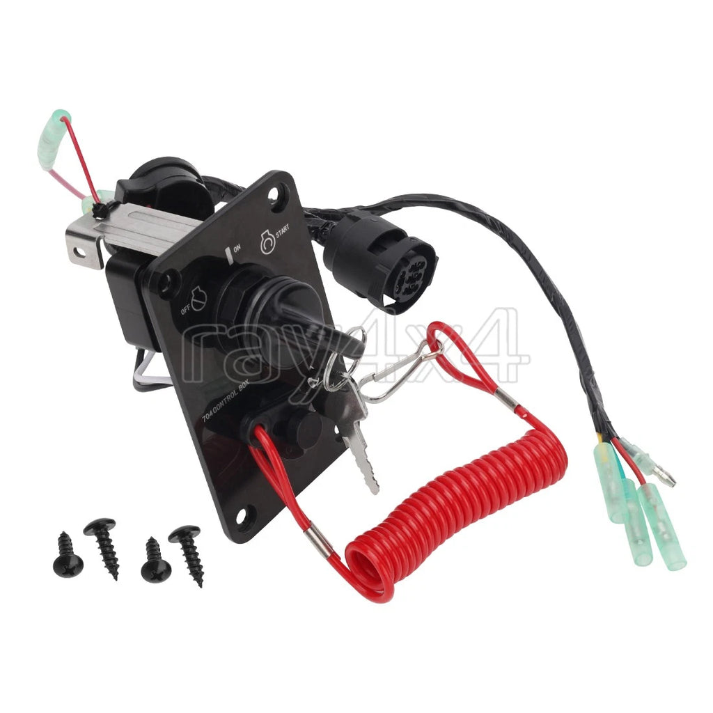Outboard Single Engine Key Switch Assembly for Yamaha (704-82570-12-00)