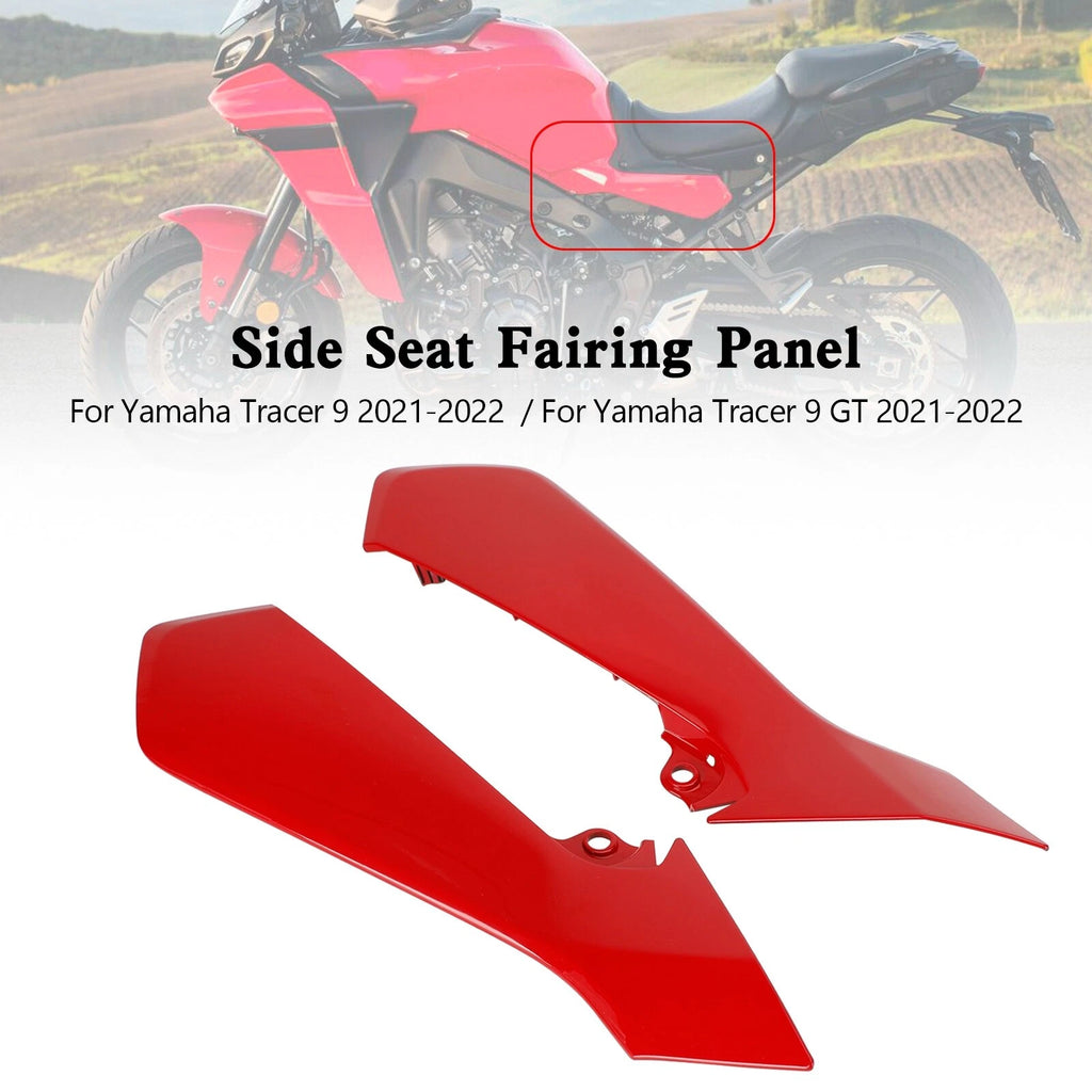 Rear Tail Side Seat Fairing Panel Cowl for Yamaha Tracer 9 GT (2021–2022) Red T9