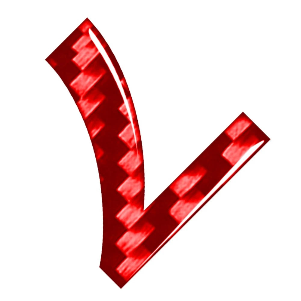Carbon Red Door Wall Badge Emblem Decals for Car Window #7