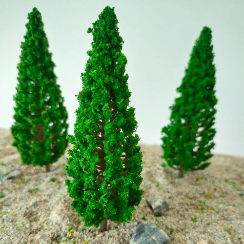 10Pc Pine Tree Landscape Ornament for Garden Park Train Railroad Scenery