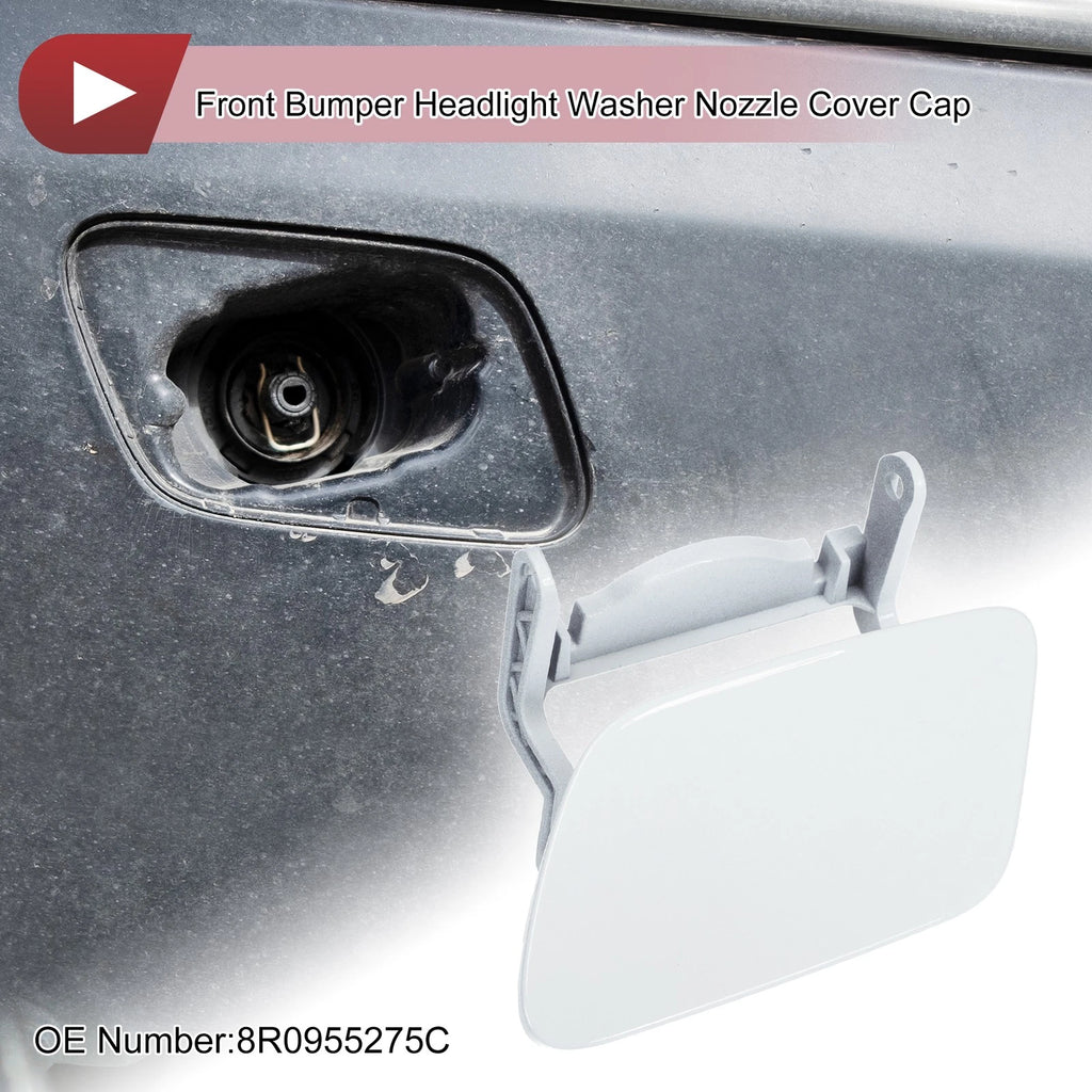 Front Left Washer Nozzle Cover Cap for Audi Q5 (2013–2017) White
