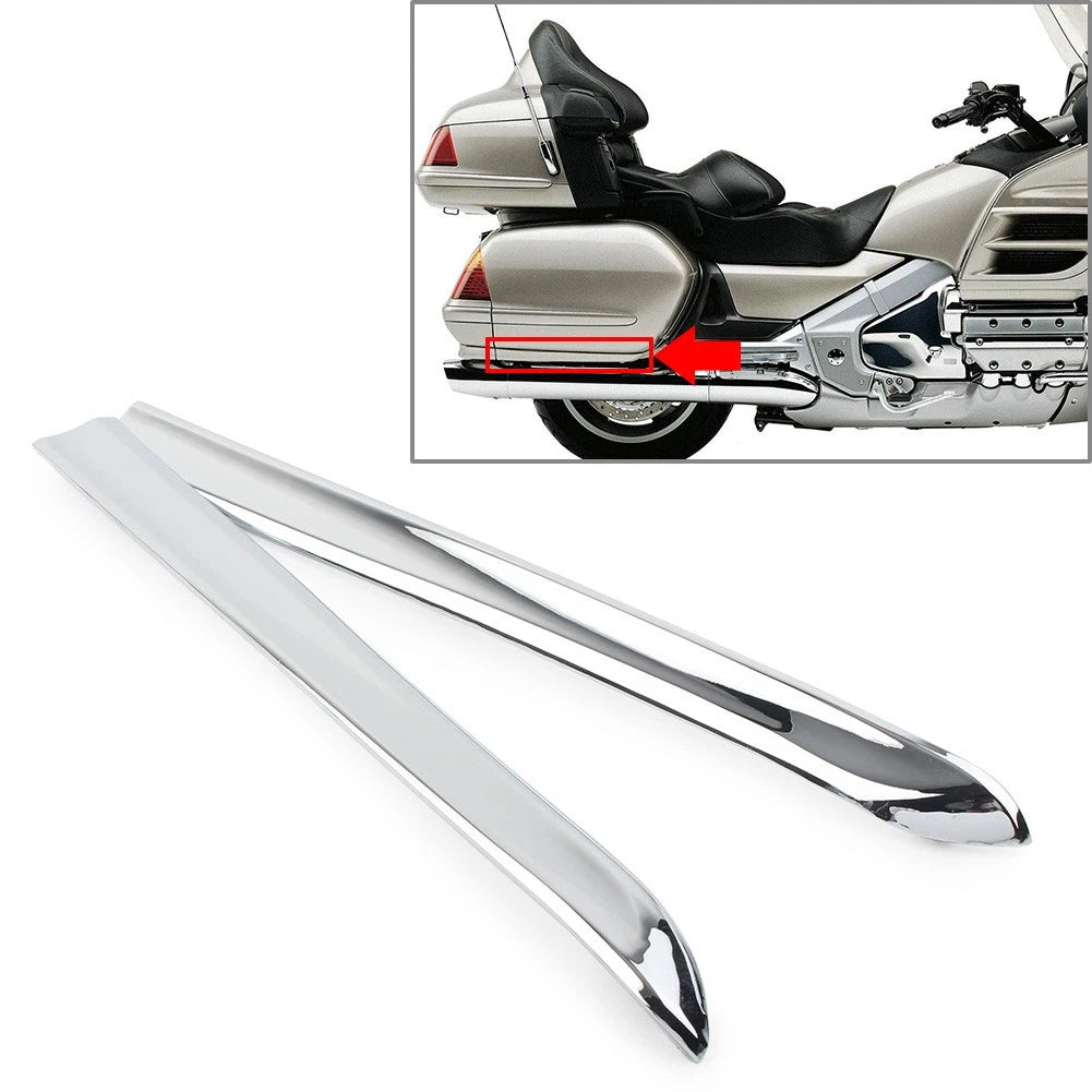 Set of 2 Saddlebag Bars for Honda Goldwing GL1800 (2001–2011) Chrome