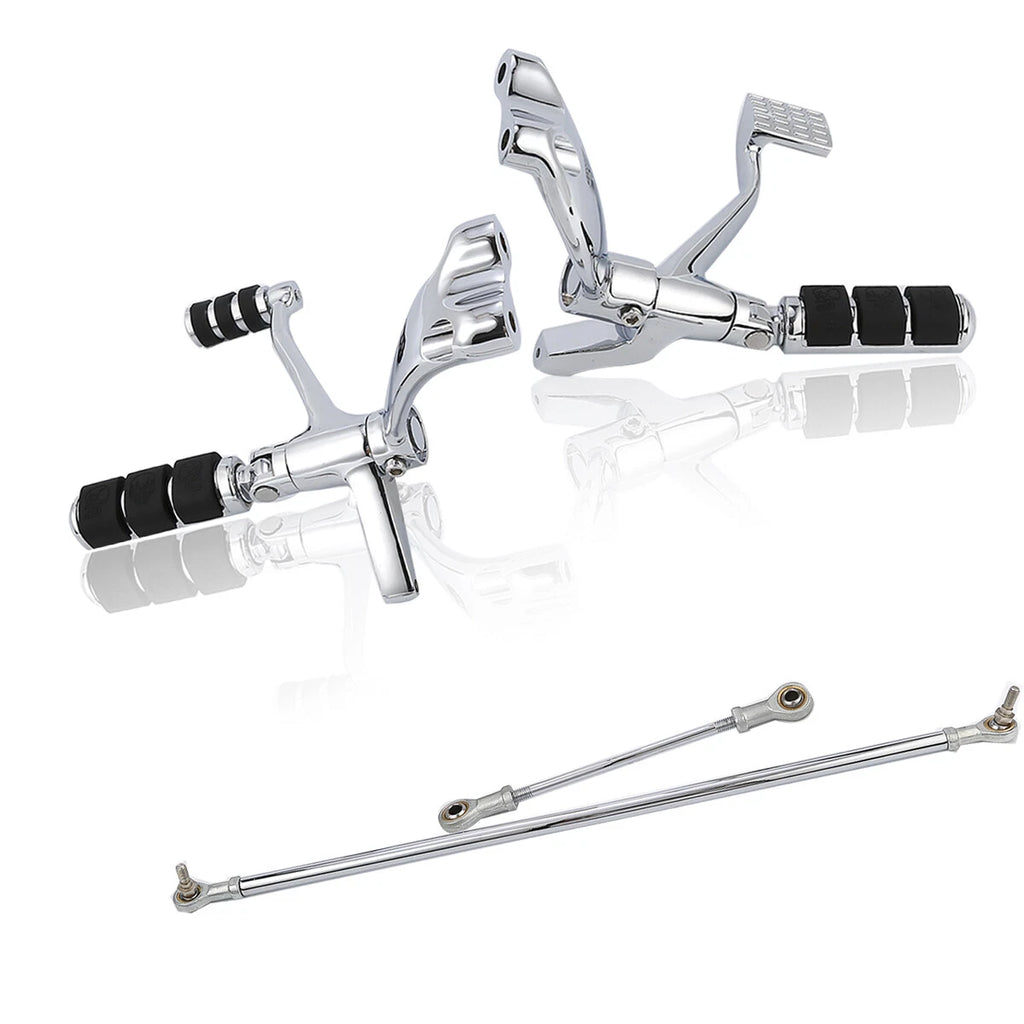 Chrome Forward Controls Kit for Harley Sportster (2014–2022)