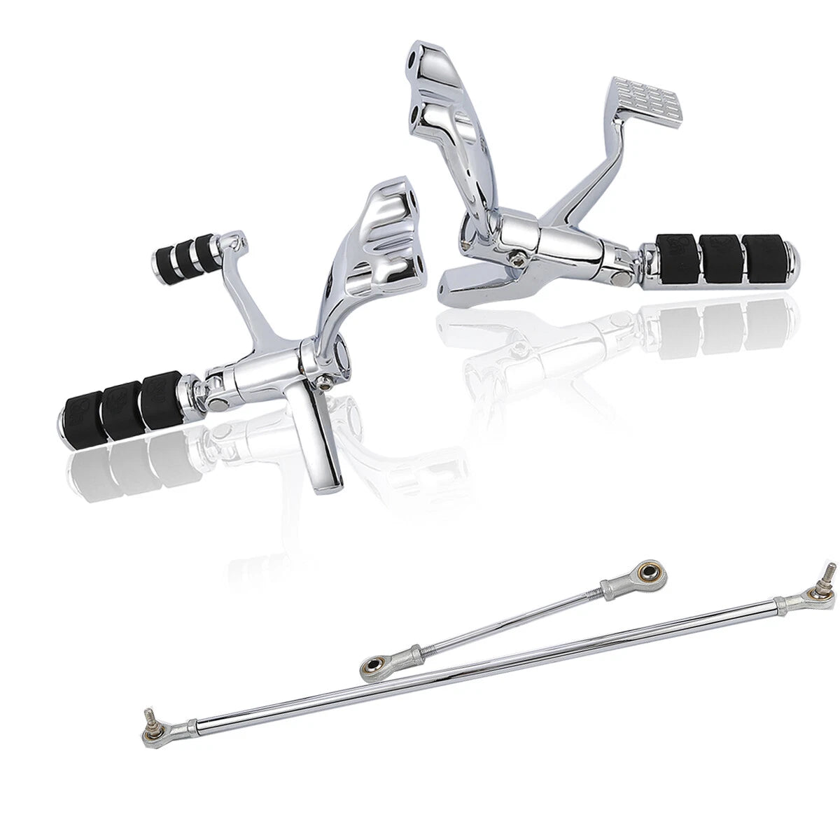 Chrome Forward Controls Kit for Harley Sportster (2014–2022)