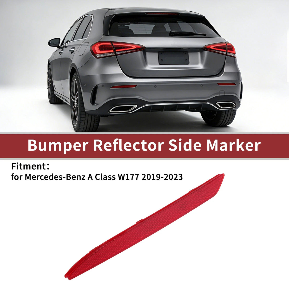 Rear Left Bumper Reflector Replacement for Mercedes-Benz A Class W177 (2019–2023)