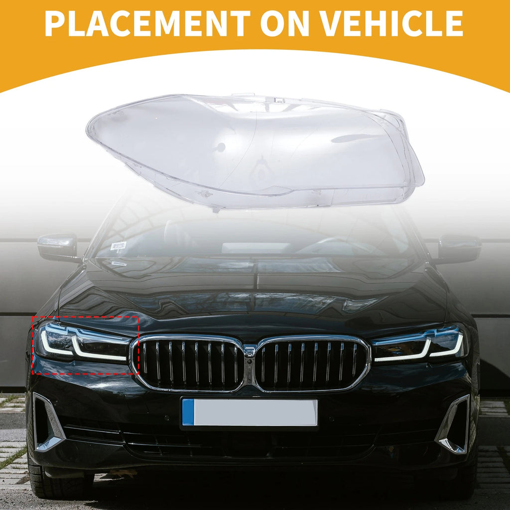Front Right Headlight Lens Cover Replacement for BMW 528i (2011–2013)