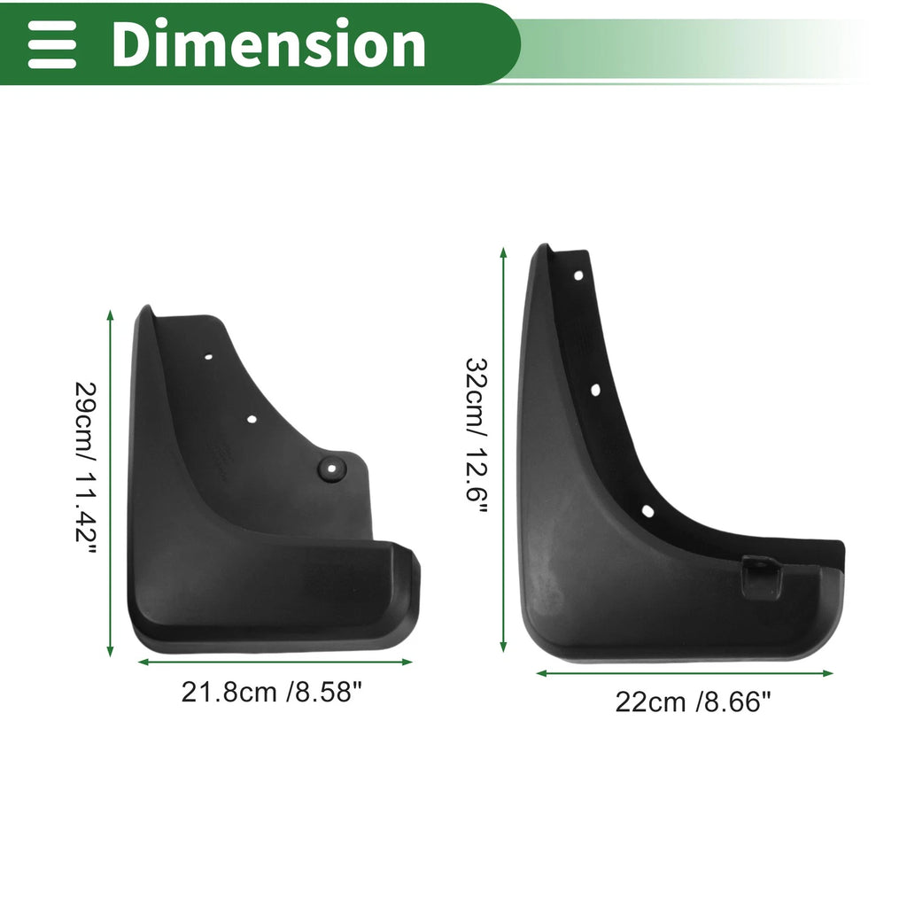 Mud Flaps Splash Guards Replacement for Ford Escape (2010–2013)