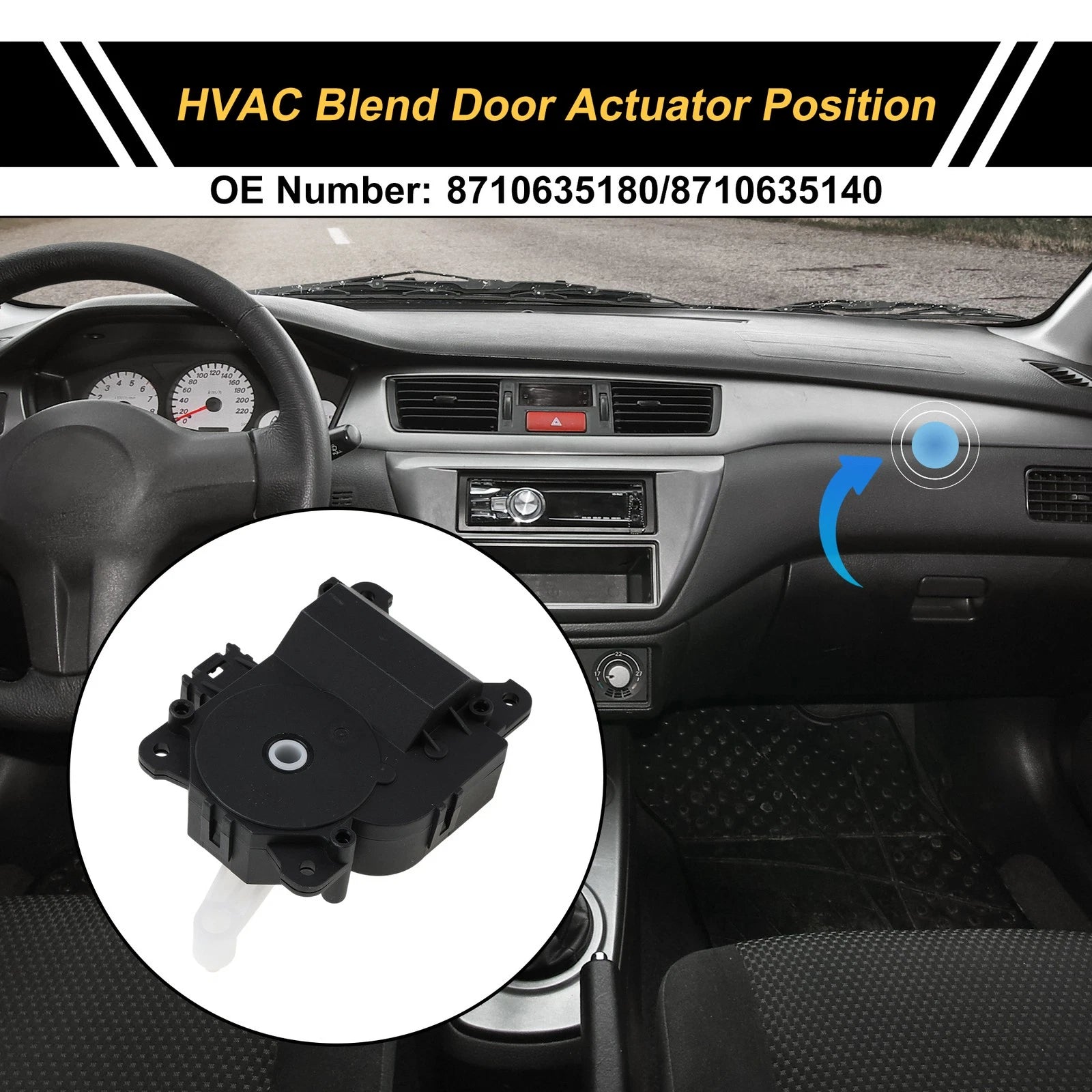 HVAC Heater Blend Door Actuator Replacement for Toyota 4Runner (2003–2009)