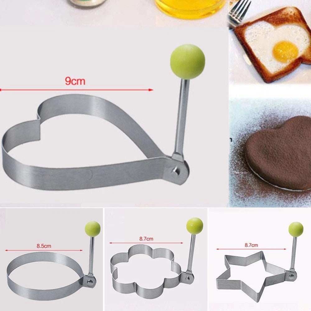 2X Pancakes Fried Egg Ring Molder for Kitchen Tools