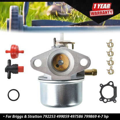 Carburetor for Briggs & Stratton 4-7 hp (497586, 792253, 499059)