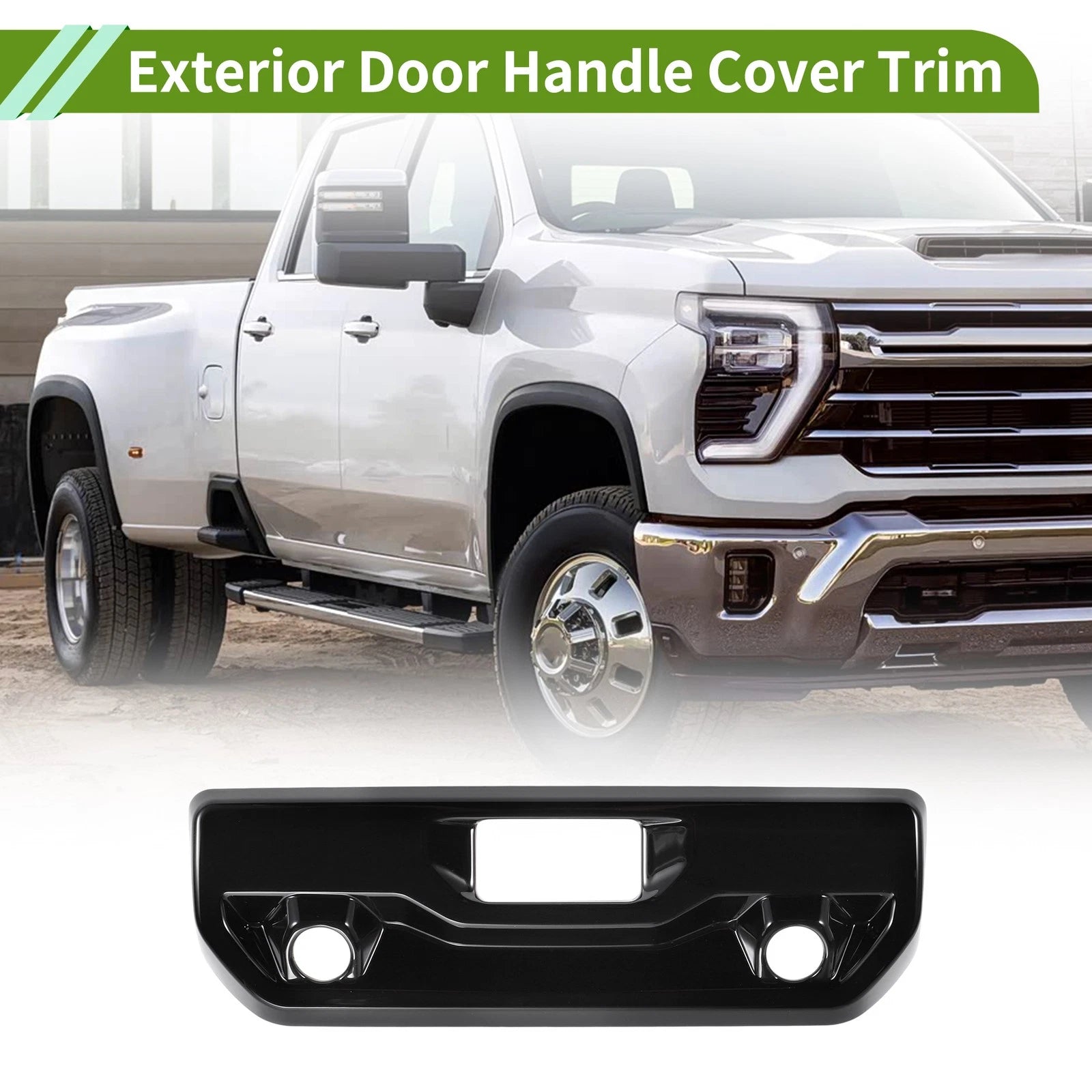 Exterior Door Handle Cover Trim for Chevrolet Silverado 1500 ABS (2014–2018)