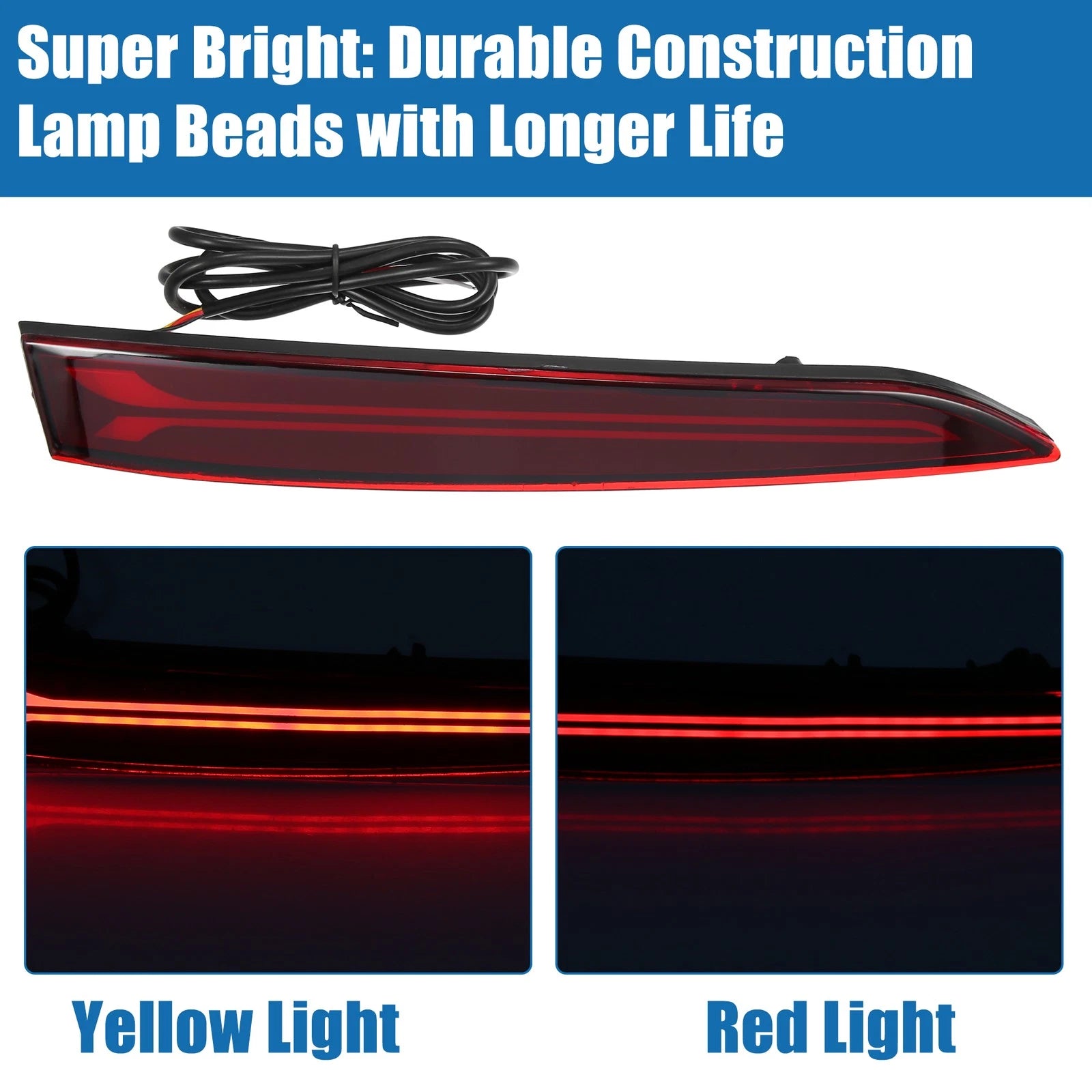 Rear Bumper Reflector Light Pair Replacement for Hyundai Verna (2010–2016)