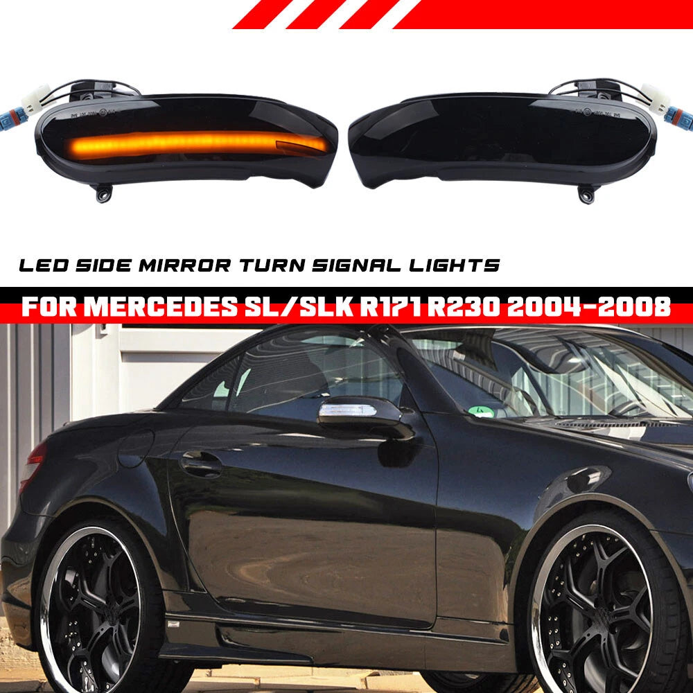LED Side Mirror Turn Signal Light for Benz SLK SL R171 W171 R230 W230