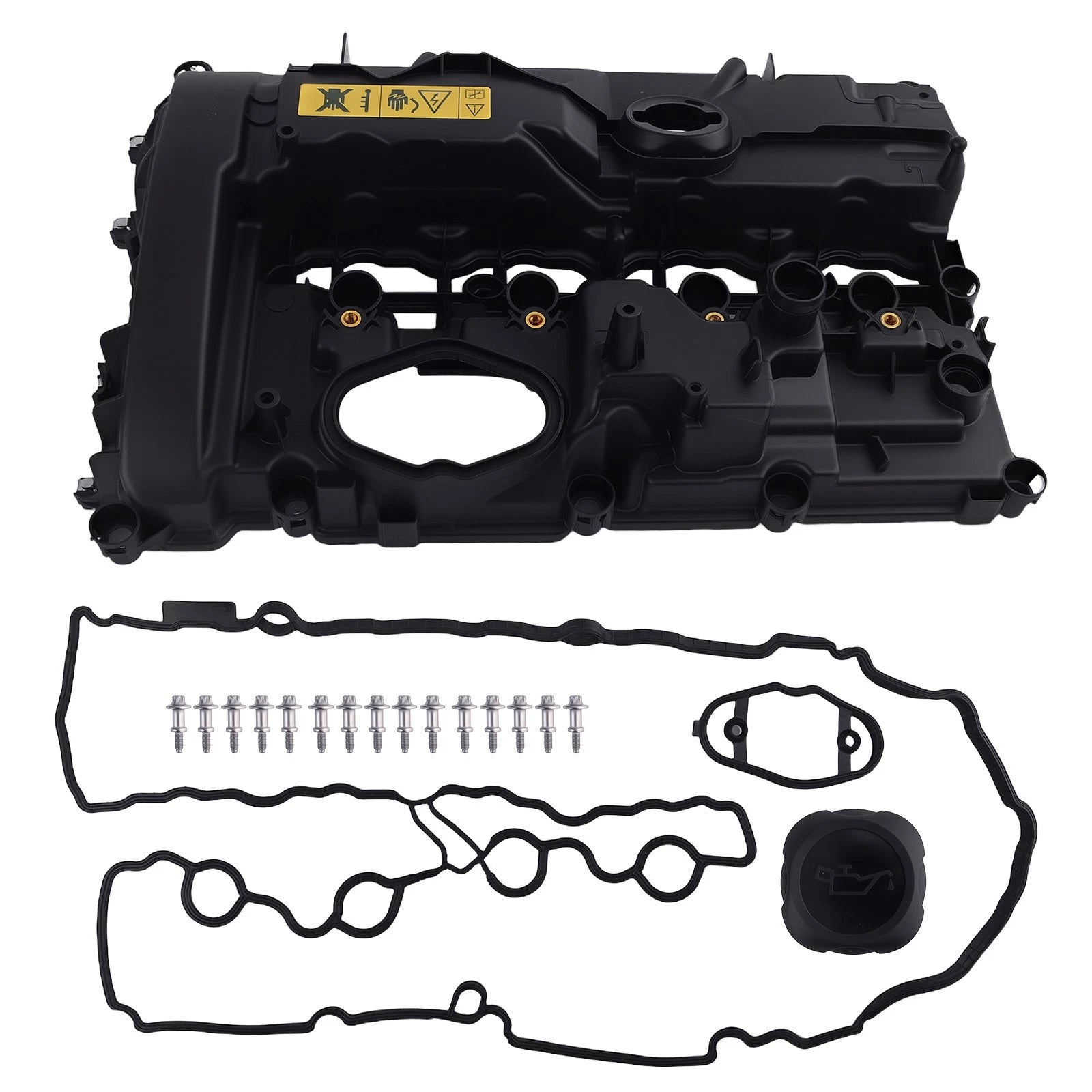 Engine Valve Cover Kit for BMW B48 2.0L (2016–2020) w/Mounting Hardware