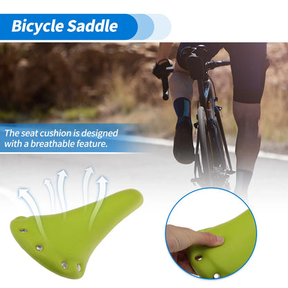 Bike Seat Cushion for Bicycle (Waterproof, Comfortable, Green)
