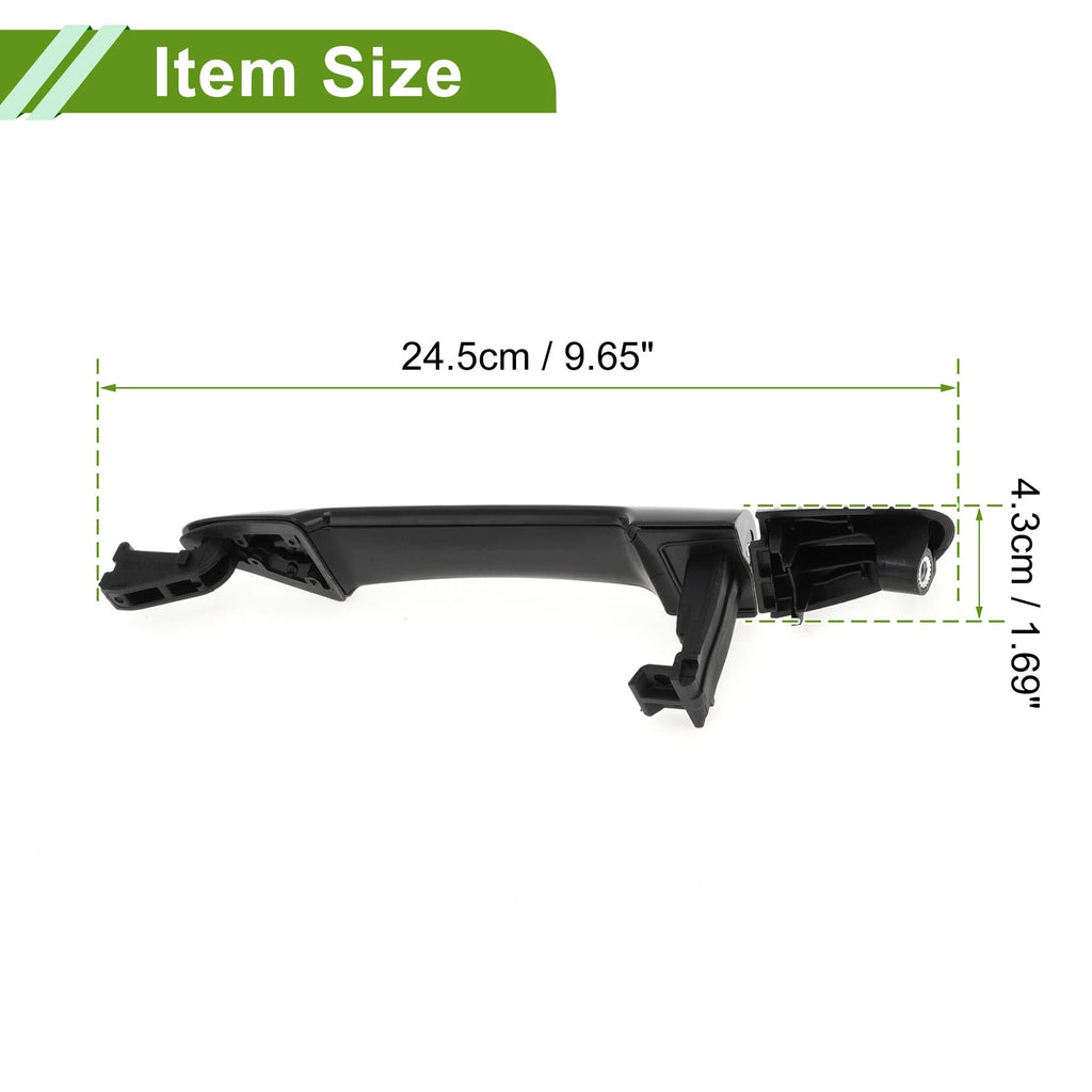 Exterior Door Handle Replacement for Hyundai for Kia Picanto 2011–2016 Rear Right Black