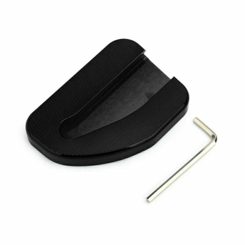 Kickstand Sidestand Extension Plate Pad for Honda GoldWing GL1800 (2010–2017) Black T9