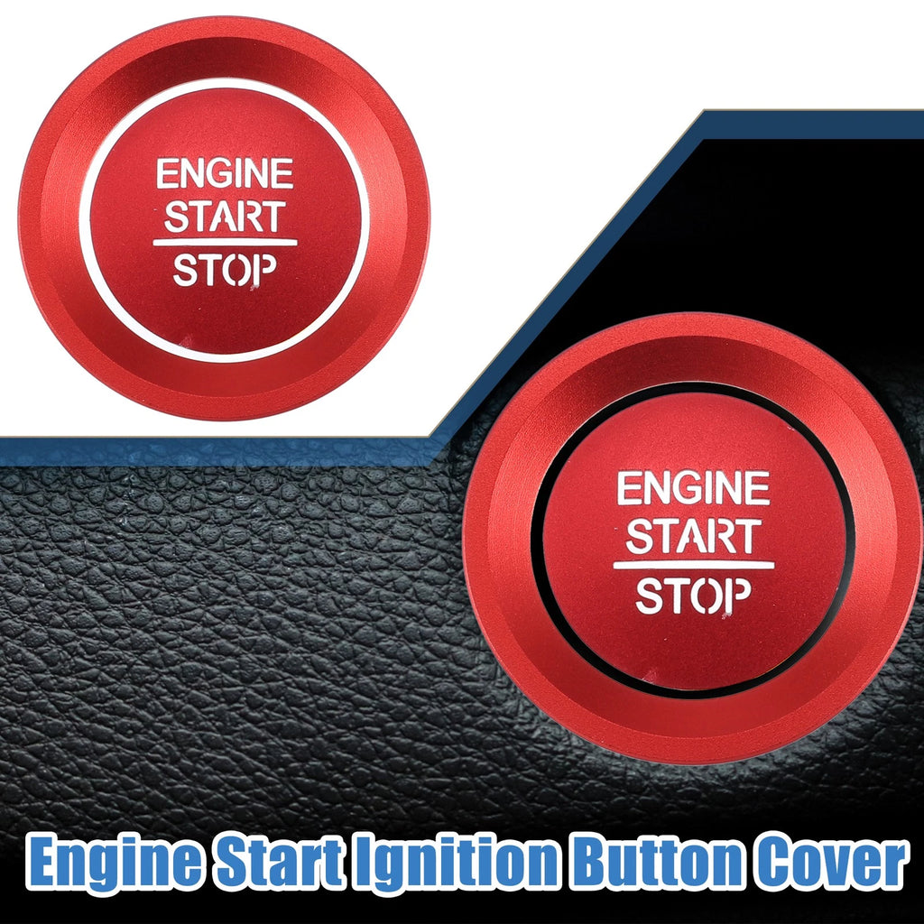 Ignition Button Trim Sticker for Honda Accord 2018–2022 Red