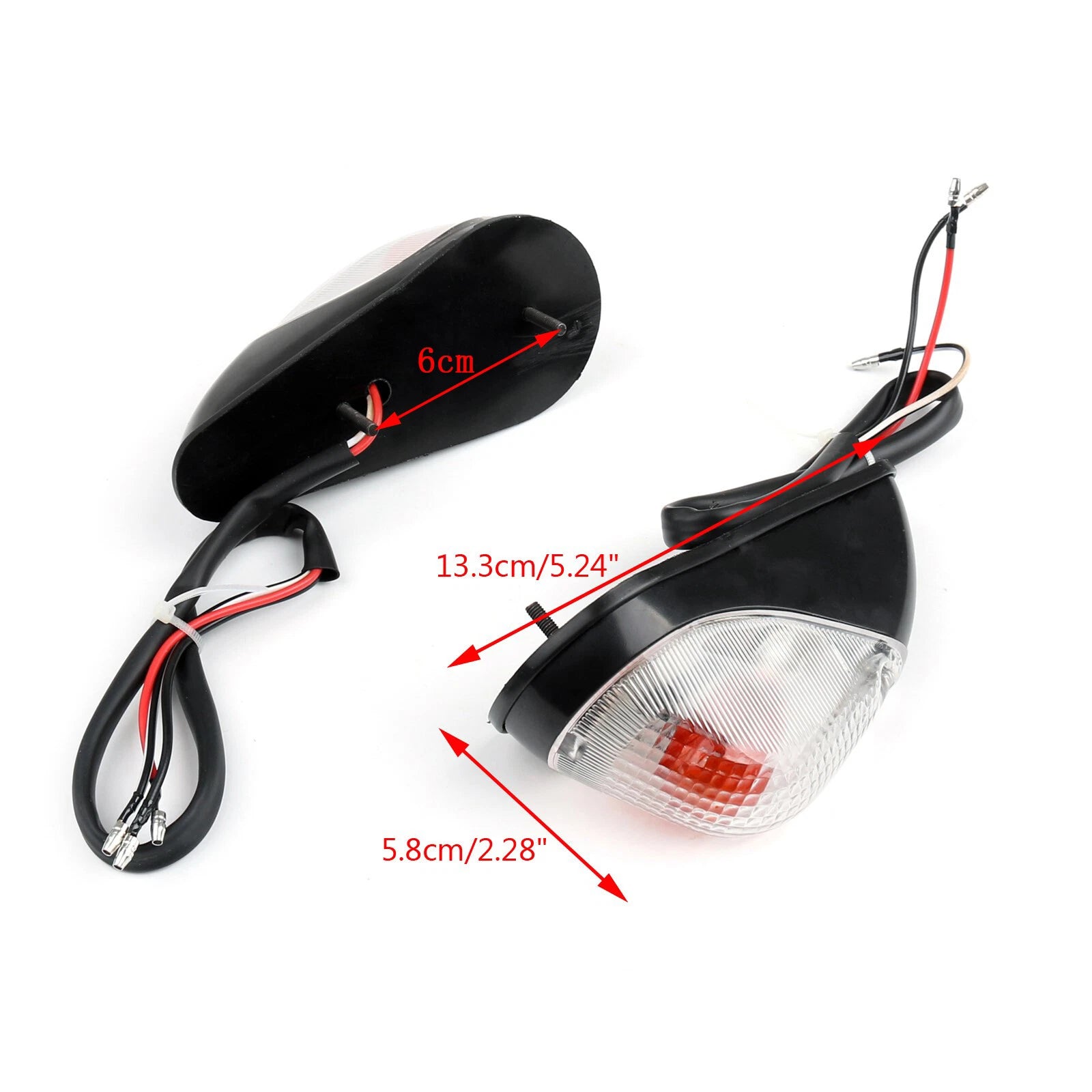 Clear Front Turn Signals for Kawasaki Ninja EX 250 (1988–2007) T9