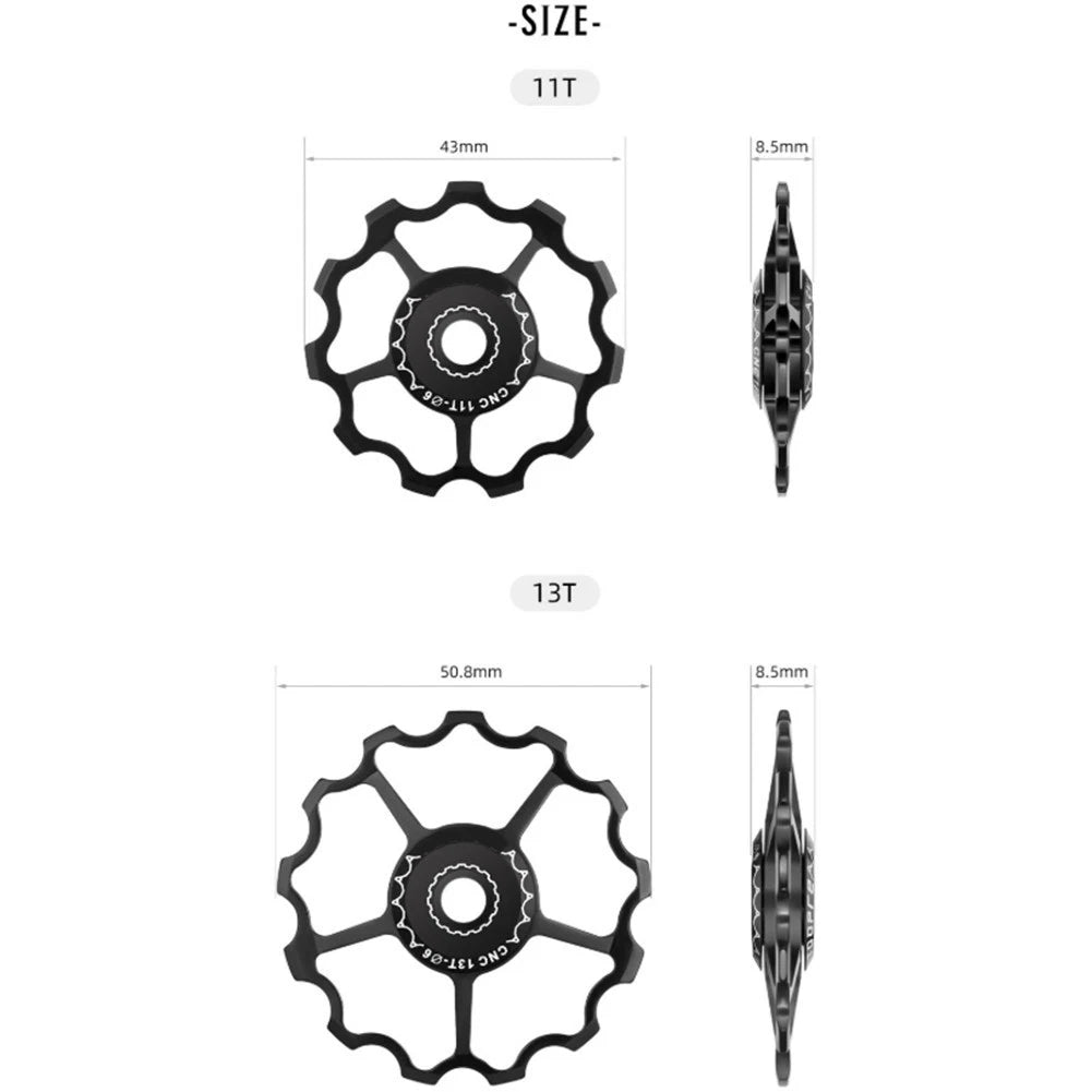 Rear Derailleur Guide Wheel 11T/13T for 8/9/10/11 Speed Bikes