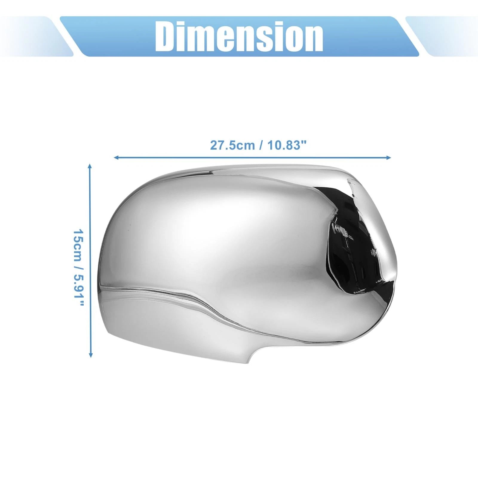 Power Mirror Cover Chrome Plated Replacement for Chevrolet Trailblazer (2002–2009)