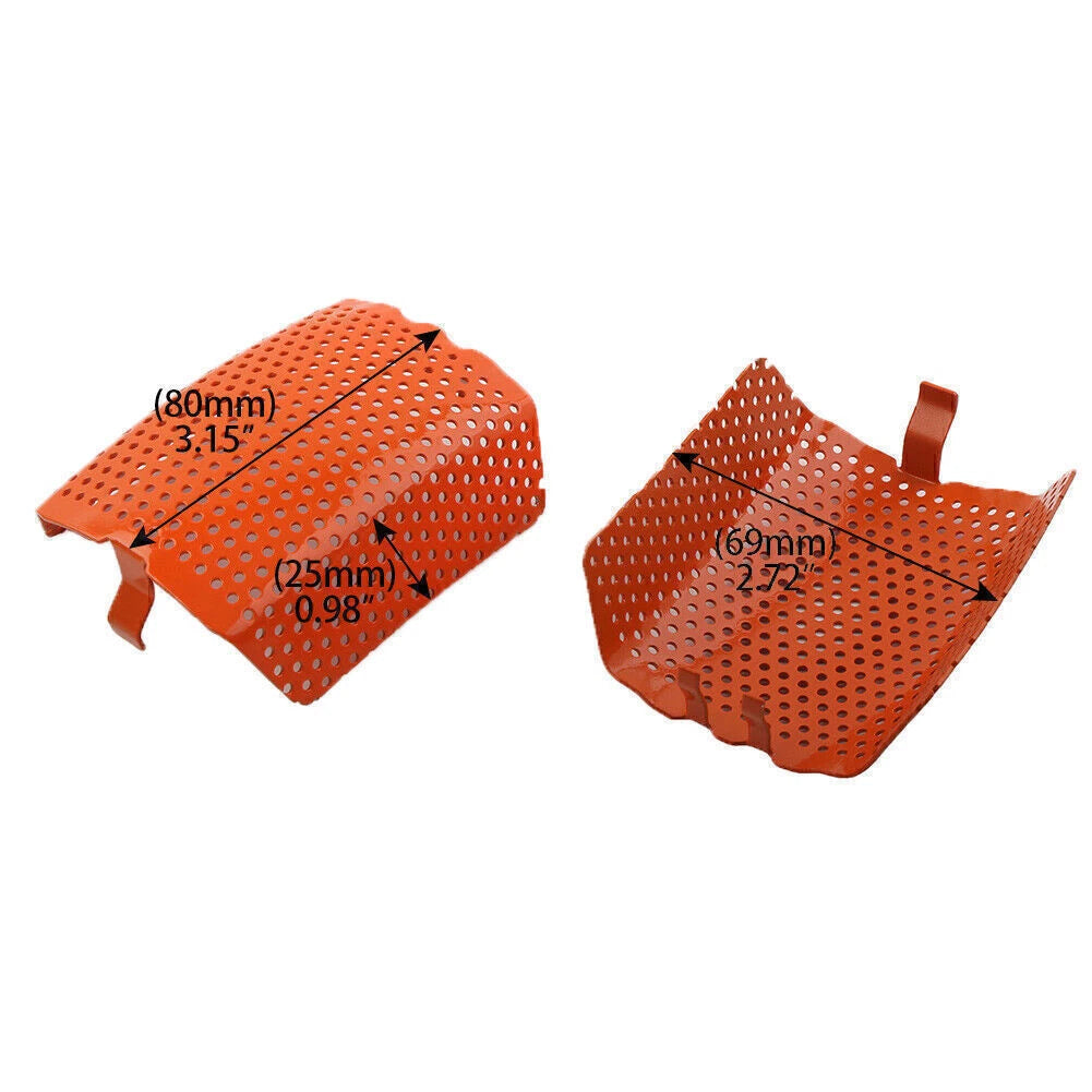 2Pcs Steel Front Caliper Screen Inserts for Harley V-Rod & Touring (2006–2019)