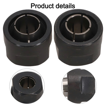 Collet Nut Pair for Model Fitment 3612 and Others (Black Steel)