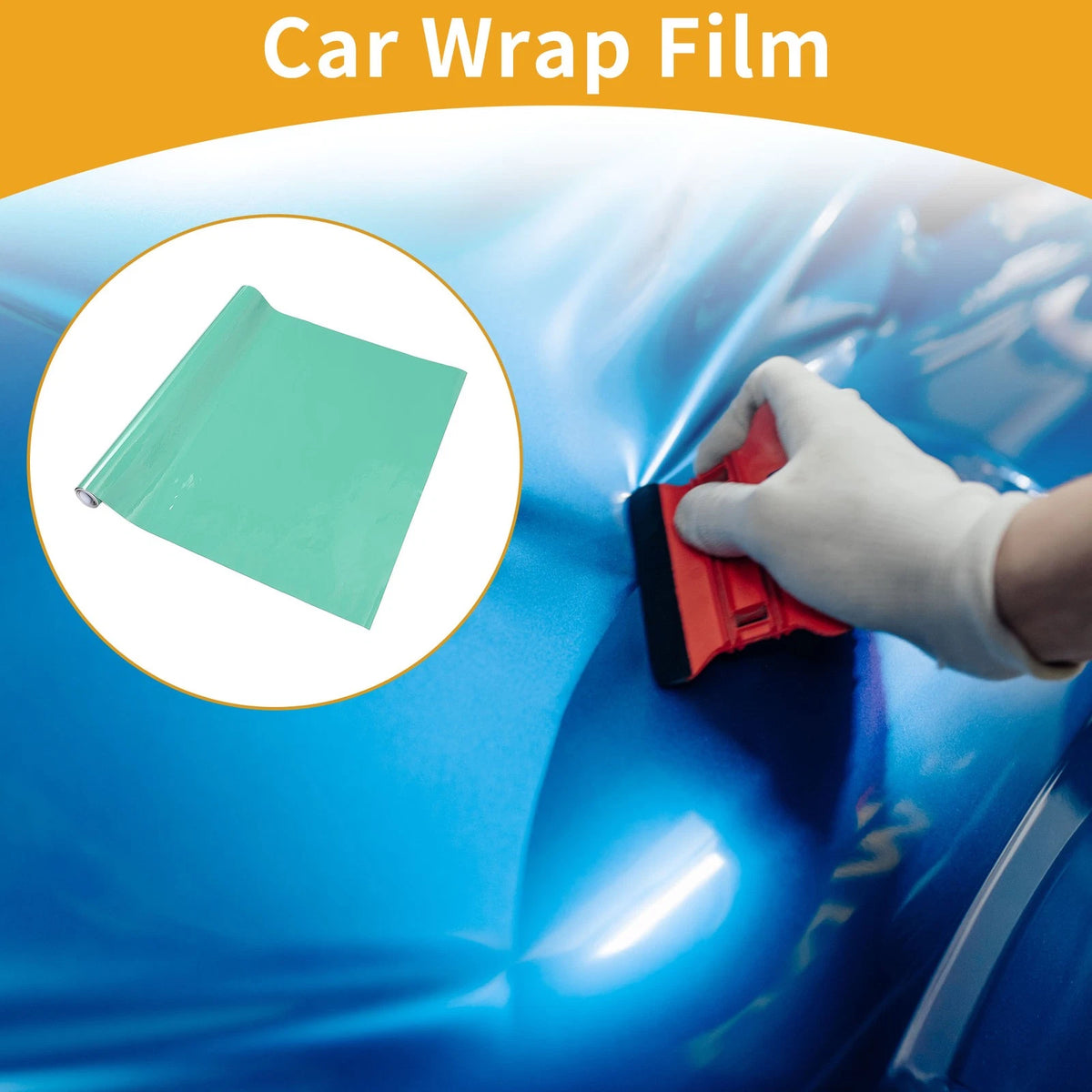 Turquoise Vinyl Wrap Film for Car (45x152cm)