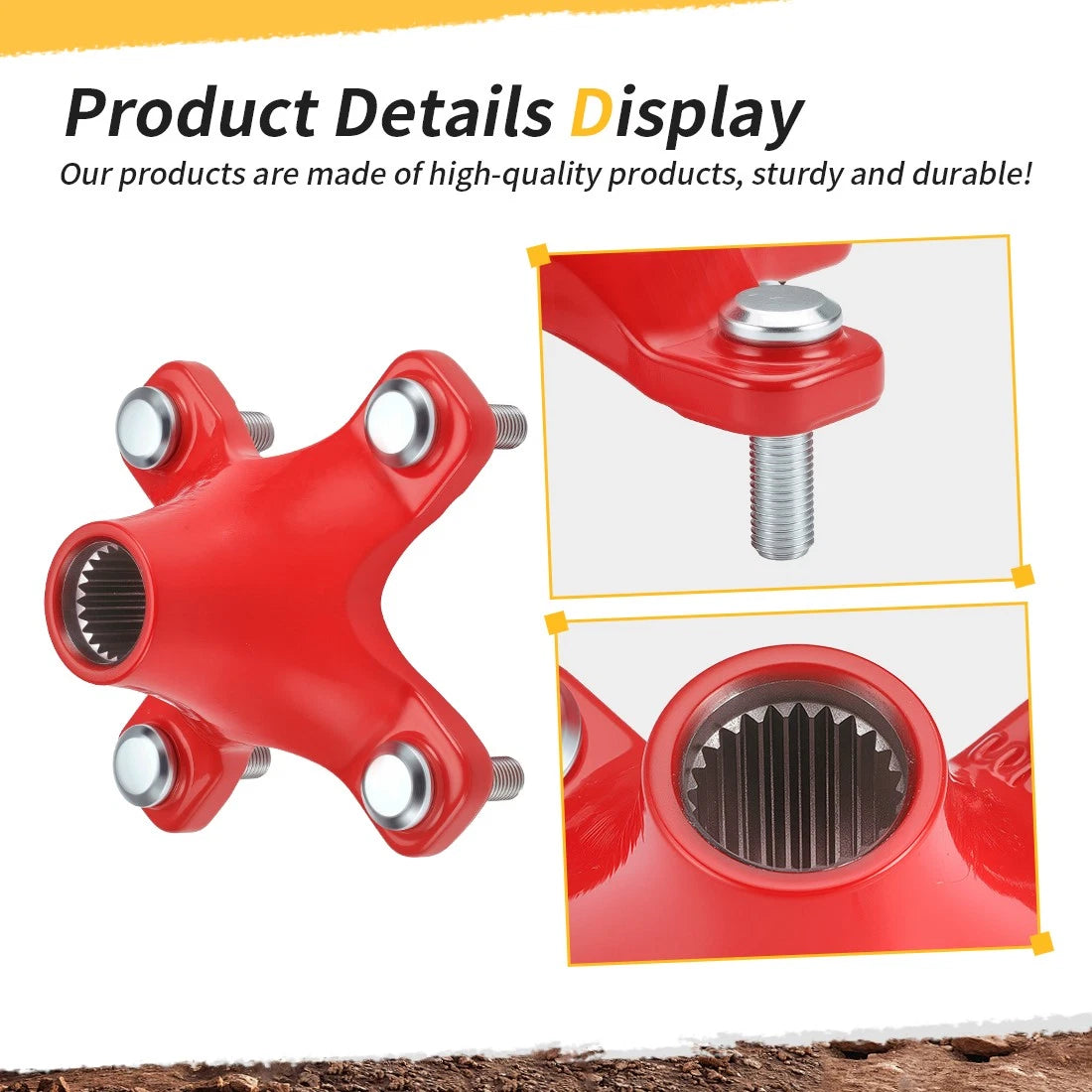 Rear Red Wheel Hub for Honda Sportrax 250 2x4 TRX250EX (2001–2008) #42410-HN6-A20