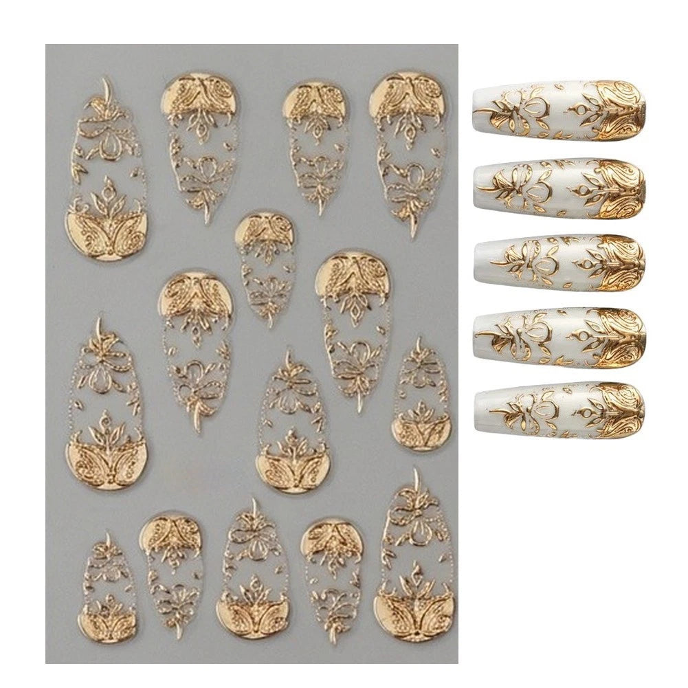 3D Heart Nail Stickers for Quick Manicure Transformation